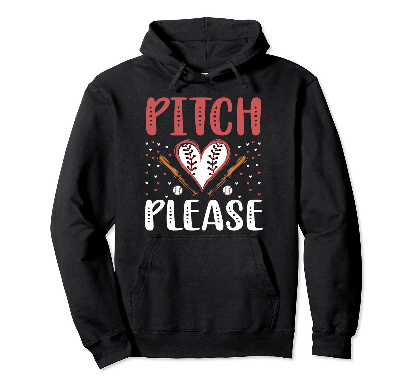 Pitch Please Funny Baseball Hoodie - Aesthetic Graphic Men Women - T-Shirt, Sweatshirt, Hoodie