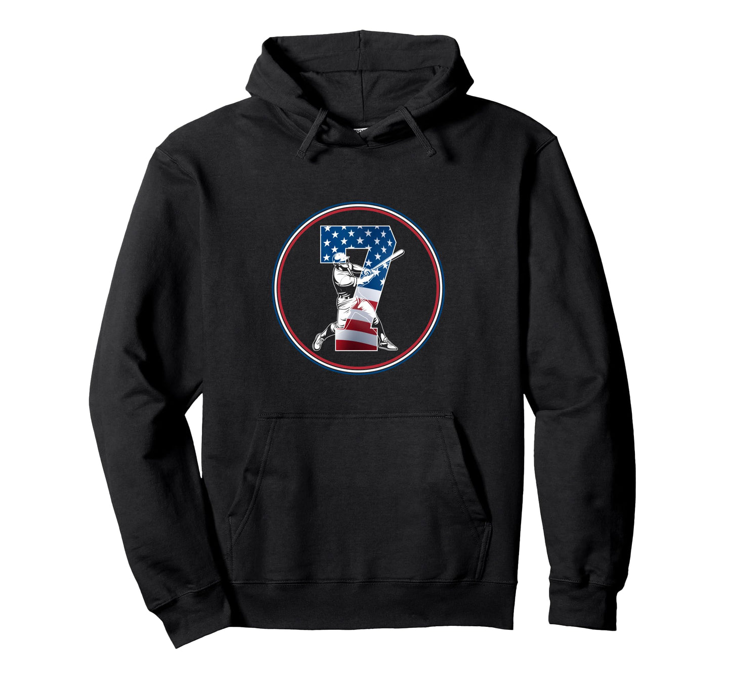 Number 7 Years Baseball 7Th Birthday Hoodie - Custom Art Print for Adults - T-Shirt, Sweatshirt, Hoodie