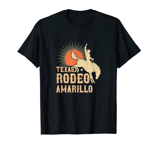 Amarillo Texas Rodeo Western Cowboy T-Shirt - Minimalist Print Unisex - T-Shirt, Sweatshirt, Hoodie