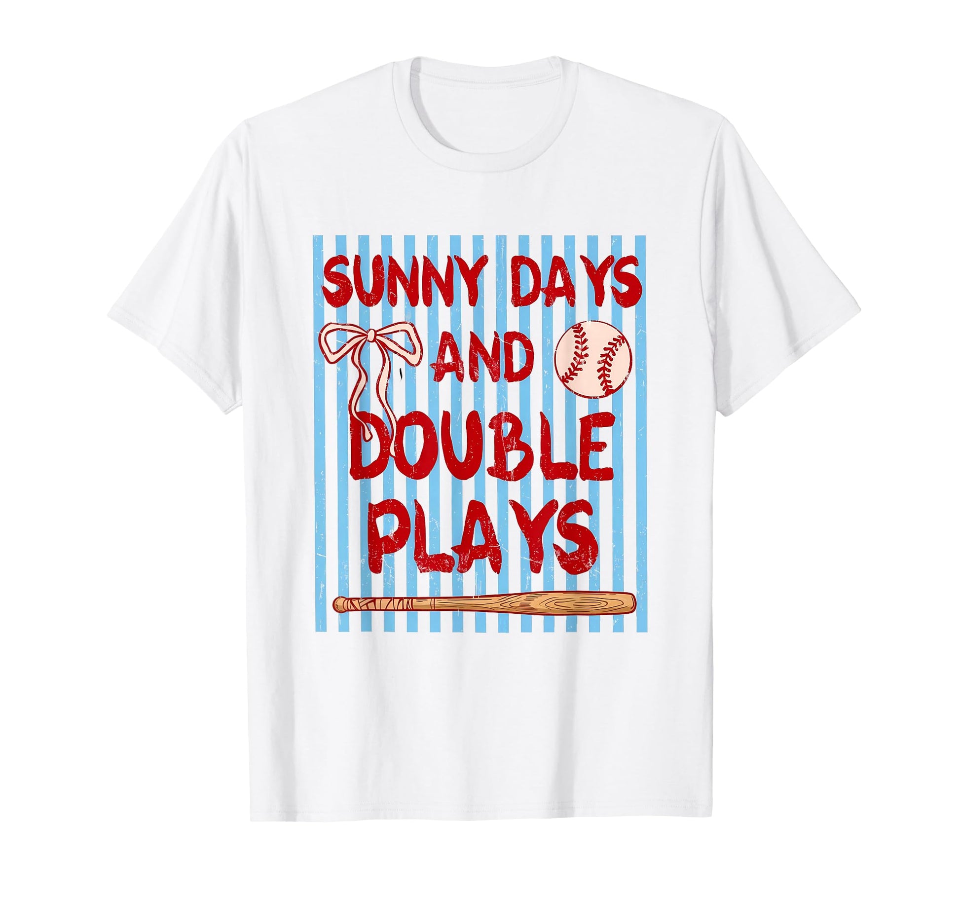 Sunny Days And Double Plays Baseball T-Shirt - Fun Novelty Design Unisex - T-Shirt, Sweatshirt, Hoodie