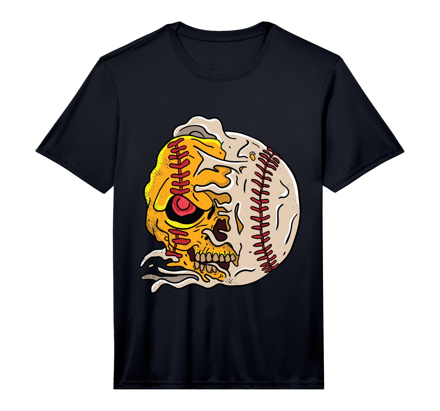 Skull Baseball Skeleton Sports T-Shirt - Fun Novelty Design Men Women - T-Shirt, Sweatshirt, Hoodie