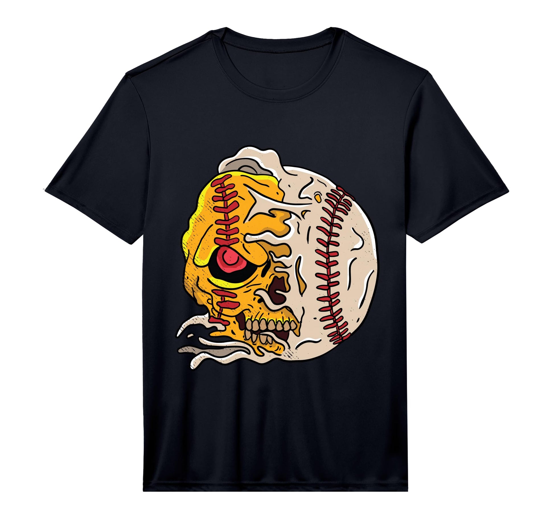 Skull Baseball Skeleton Sports T-Shirt - Fun Novelty Design Men Women - T-Shirt, Sweatshirt, Hoodie