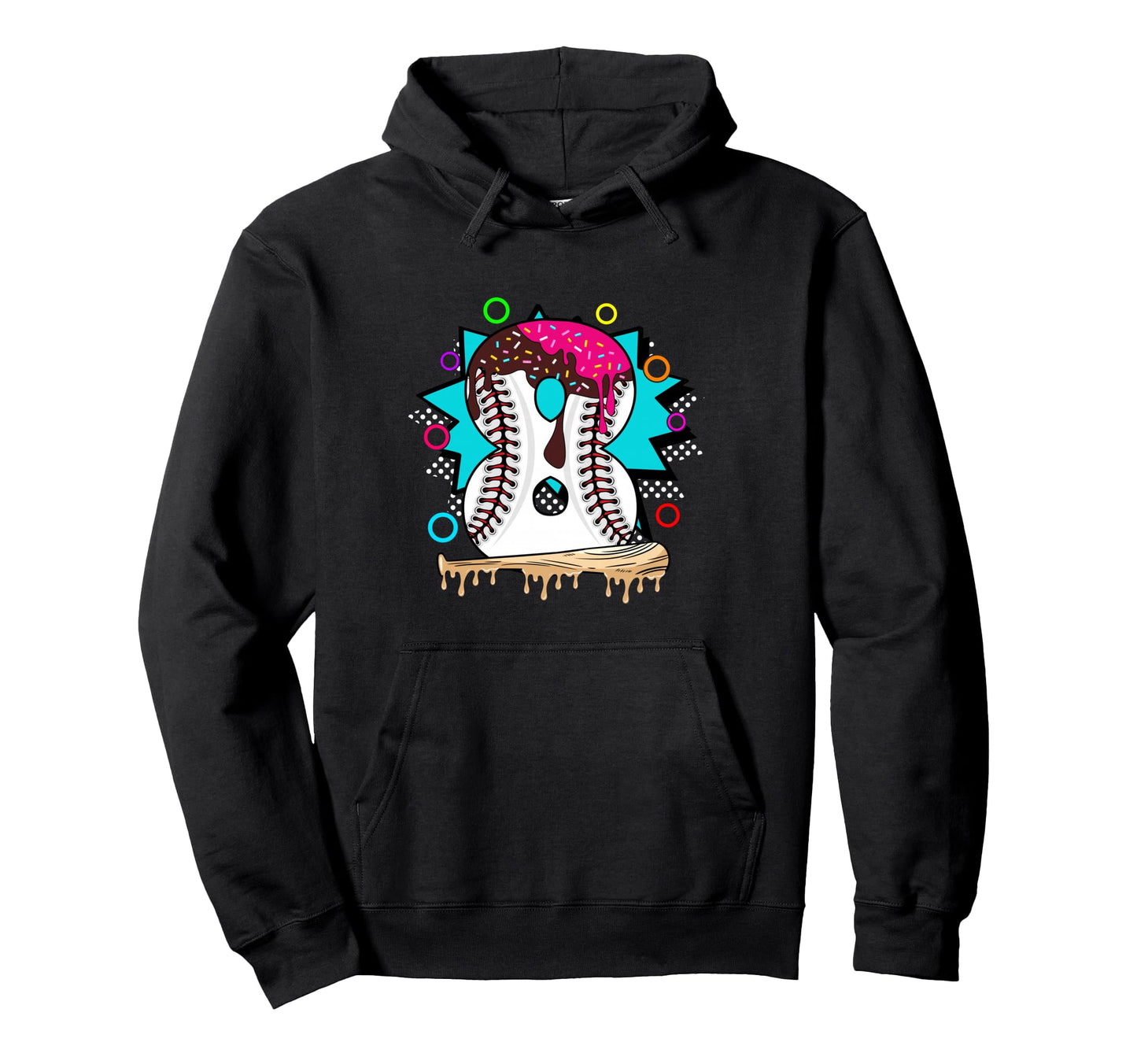 8Th Birthday Baseball Hoodie - Aesthetic Graphic Men Women - T-Shirt, Sweatshirt, Hoodie