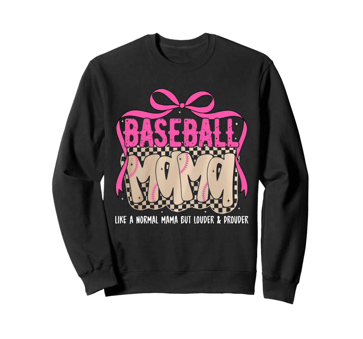 Baseball Mama Like Normal Mama Sweatshirt - Aesthetic Graphic Men Women - T-Shirt, Sweatshirt, Hoodie