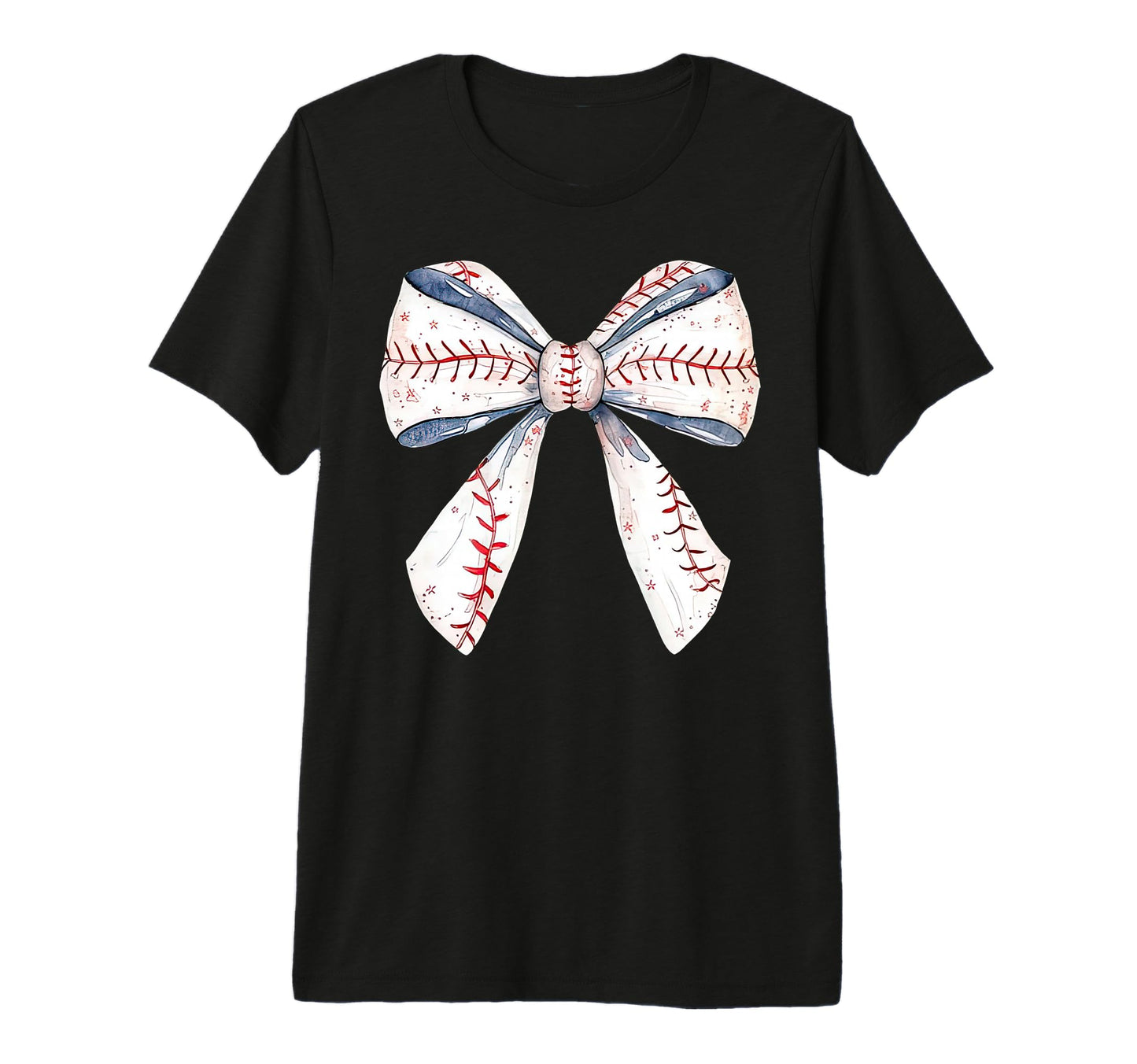 Baseball Mom Coquette Bow Mothers Day T-Shirt - Custom Art Print Unisex - T-Shirt, Sweatshirt, Hoodie