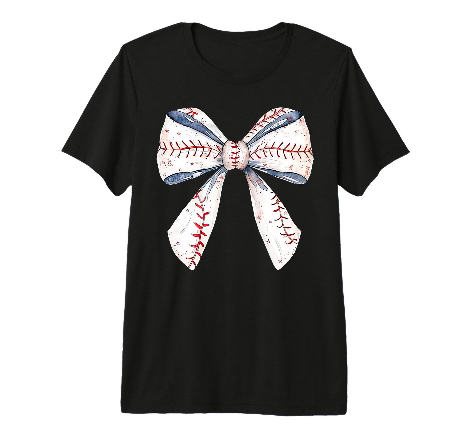 Baseball Mom Coquette Bow Mothers Day T-Shirt - Custom Art Print Unisex - T-Shirt, Sweatshirt, Hoodie