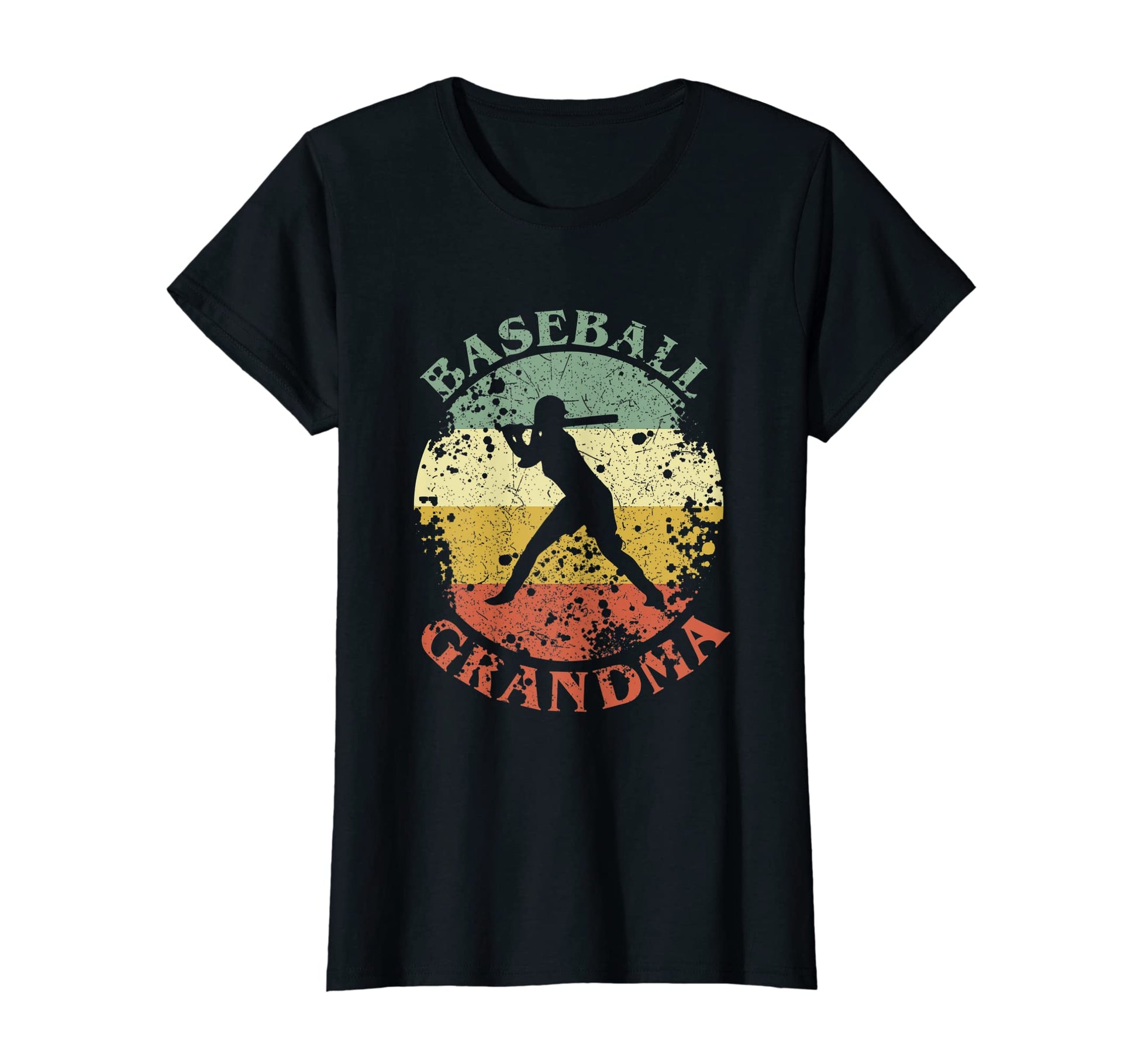Womens Baseball Grandma Distressed T-Shirt - Aesthetic Graphic Men Women - T-Shirt, Sweatshirt, Hoodie