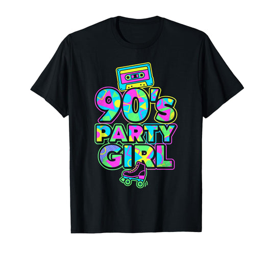 90S Party Aesthetic Roller Skates T-Shirt - Casual Everyday Wear for Adults - T-Shirt, Sweatshirt, Hoodie