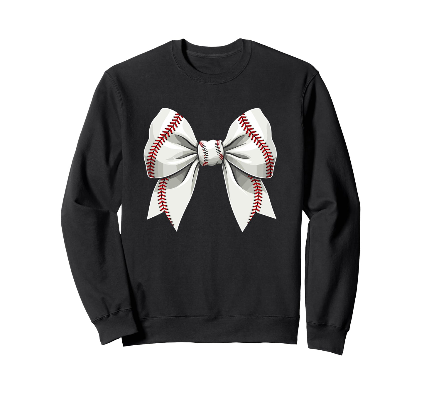 Baseball Coquette Bow Baseball Mom Sweatshirt - Custom Art Print Men Women - T-Shirt, Sweatshirt, Hoodie