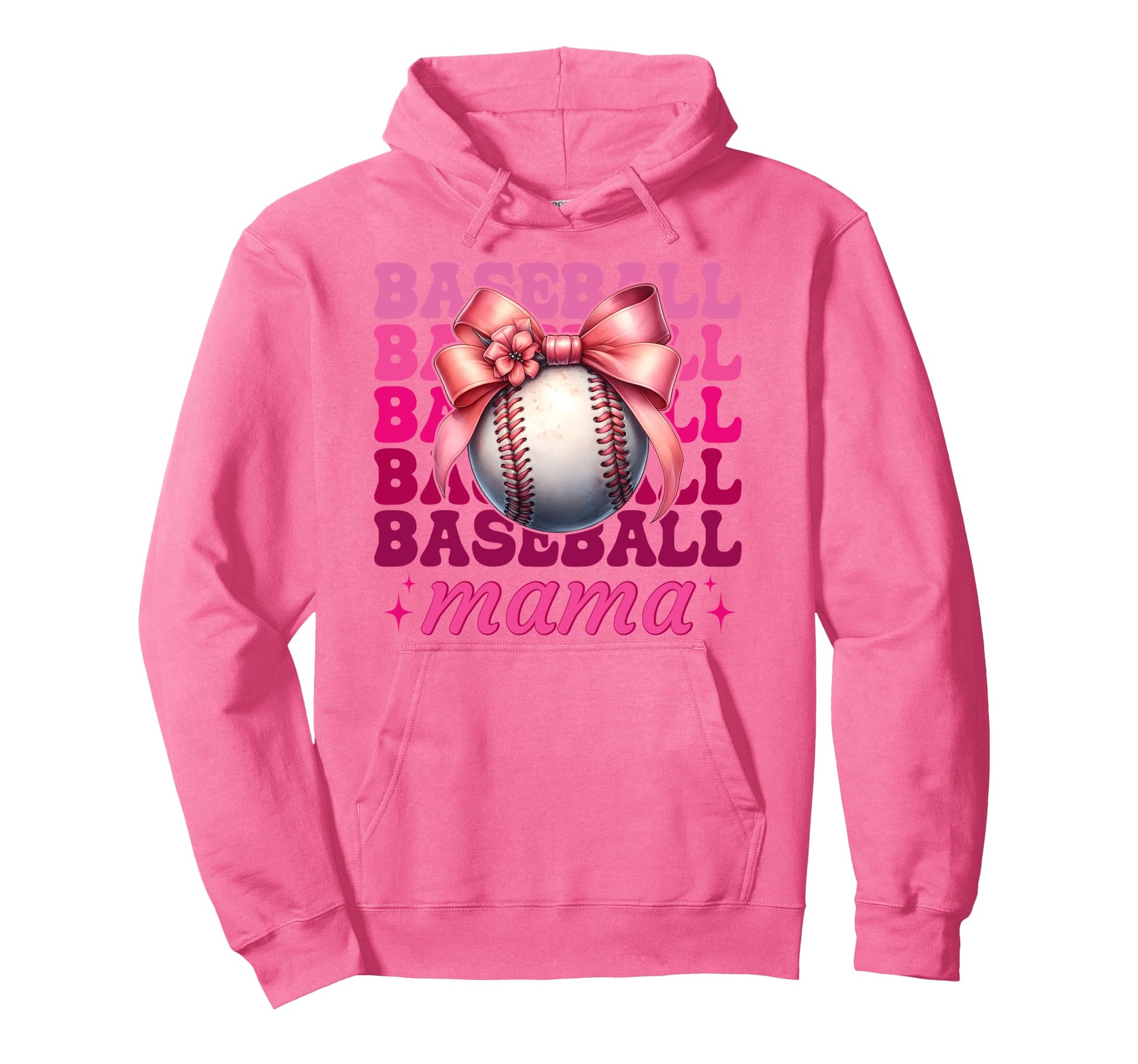 Baseball Mama Baseball Mom Mothers Day Hoodie - Trendy Graphic for Adults - T-Shirt, Sweatshirt, Hoodie