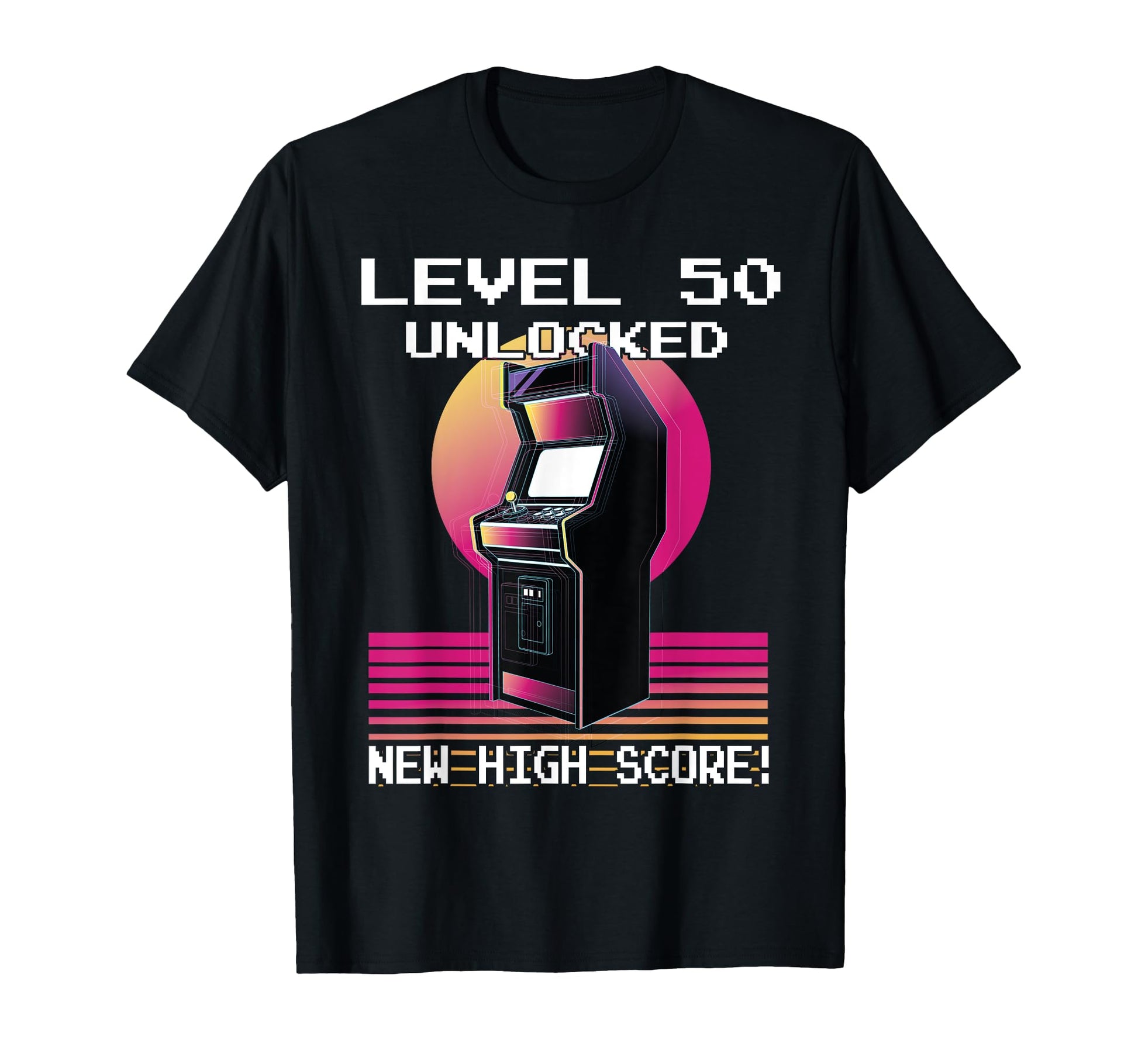 Level 50 Unlocked Gamer 50Th T-Shirt - Custom Art Print for Adults - T-Shirt, Sweatshirt, Hoodie
