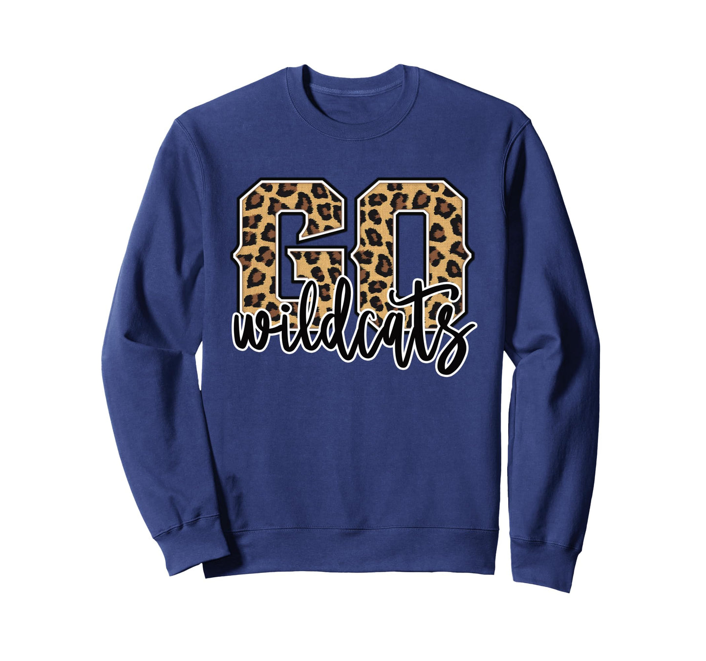 Wildcats Go Wildcats Leopard Sweatshirt - Casual Everyday Wear Men Women - T-Shirt, Sweatshirt, Hoodie