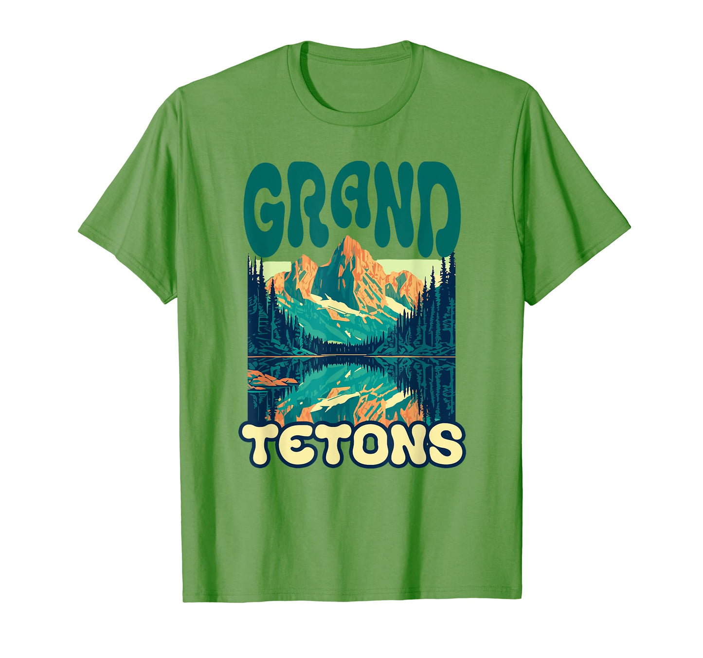 Grand Teton National Park Eighties Vibe T-Shirt - Trendy Graphic for Adults - T-Shirt, Sweatshirt, Hoodie
