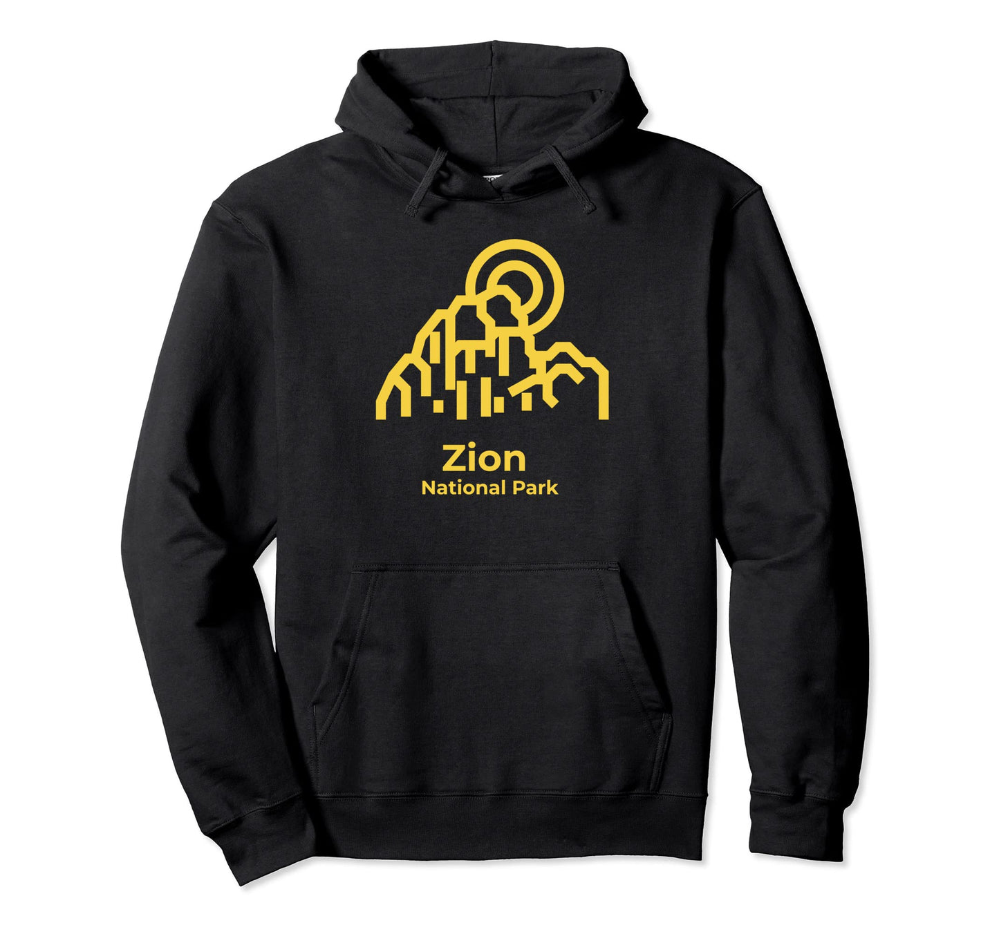 Zion National Park Utah Minimalist Hoodie - Graphic Print for Adults - T-Shirt, Sweatshirt, Hoodie