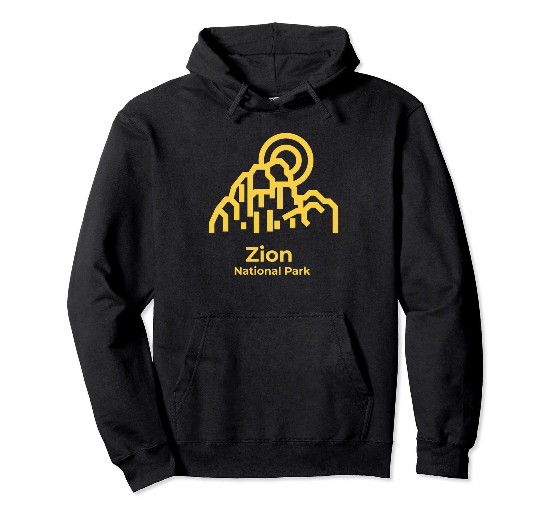 Zion National Park Utah Minimalist Hoodie - Graphic Print for Adults - T-Shirt, Sweatshirt, Hoodie