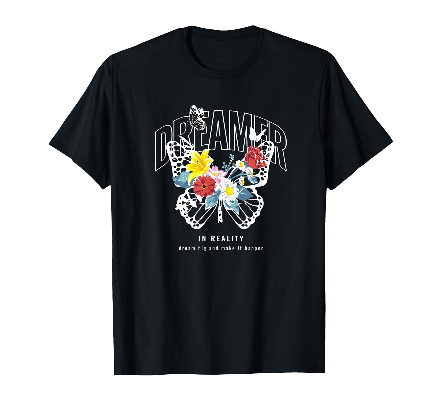 Butterfly Dreamer Y2K Grunge Aesthetic T-Shirt - Graphic Print Unisex - T-Shirt, Sweatshirt, Hoodie