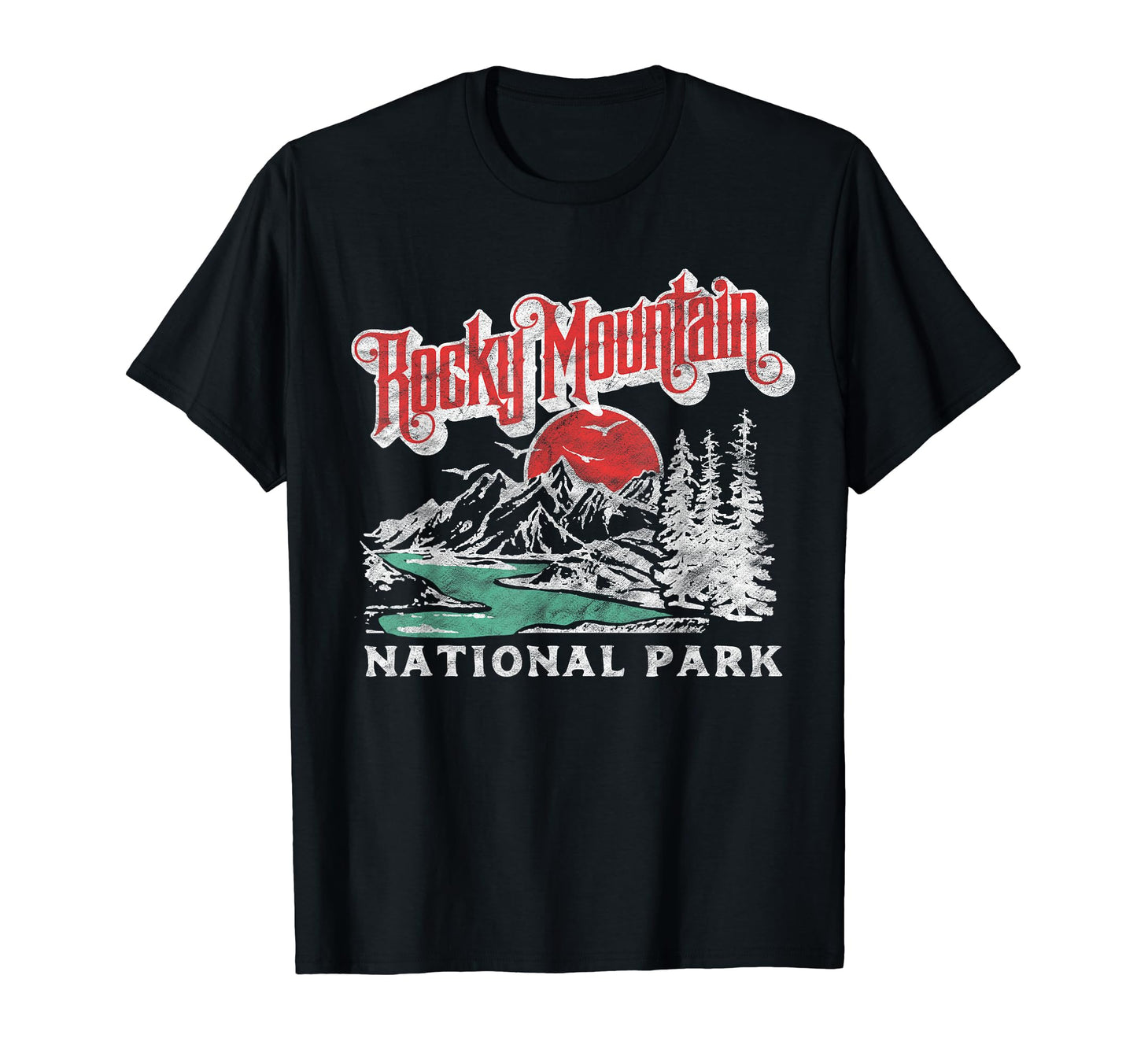 Rocky Mountain National Park 80S T-Shirt - Streetwear Style Unisex - T-Shirt, Sweatshirt, Hoodie