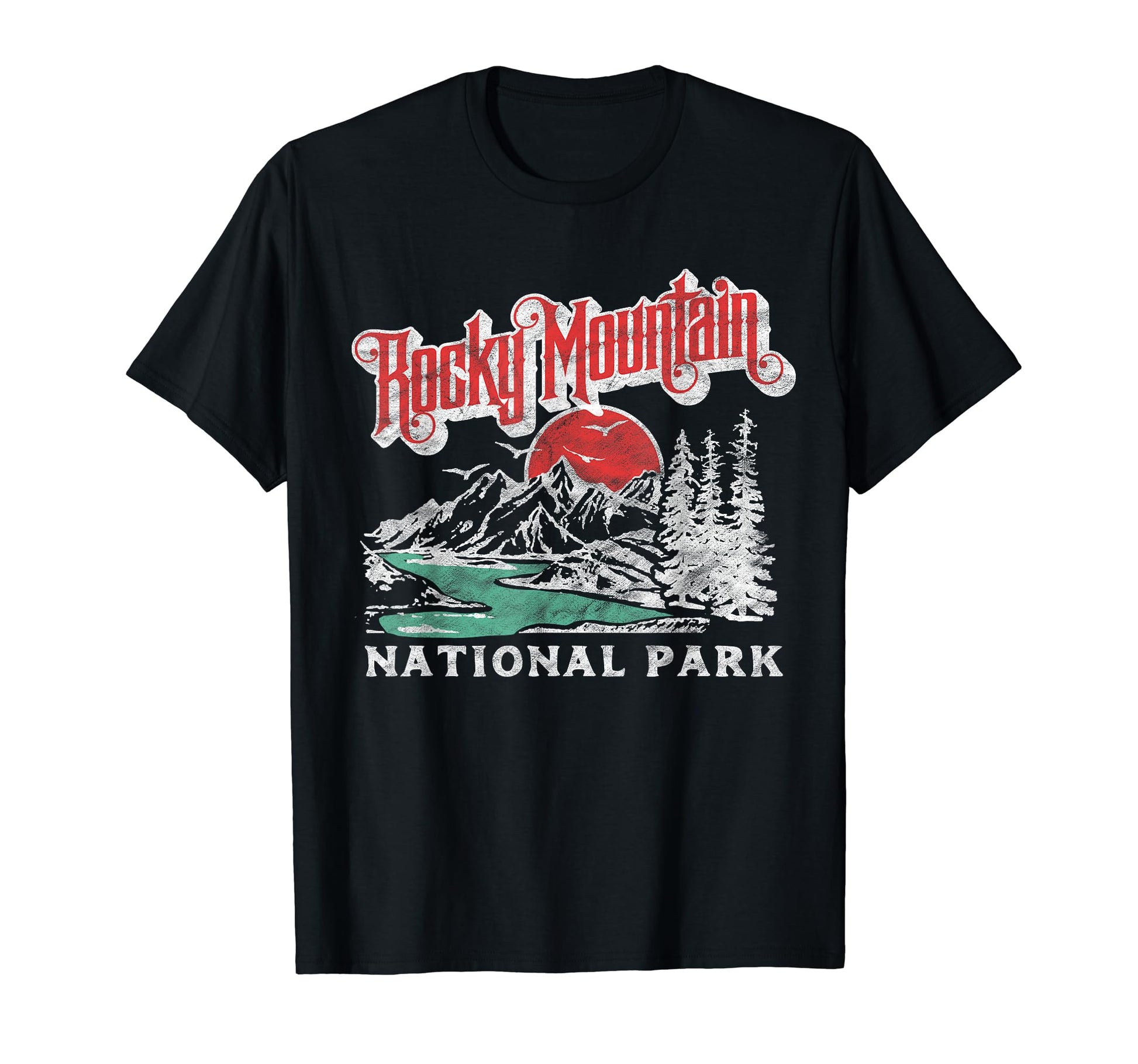 Rocky Mountain National Park 80S T-Shirt - Streetwear Style Unisex - T-Shirt, Sweatshirt, Hoodie