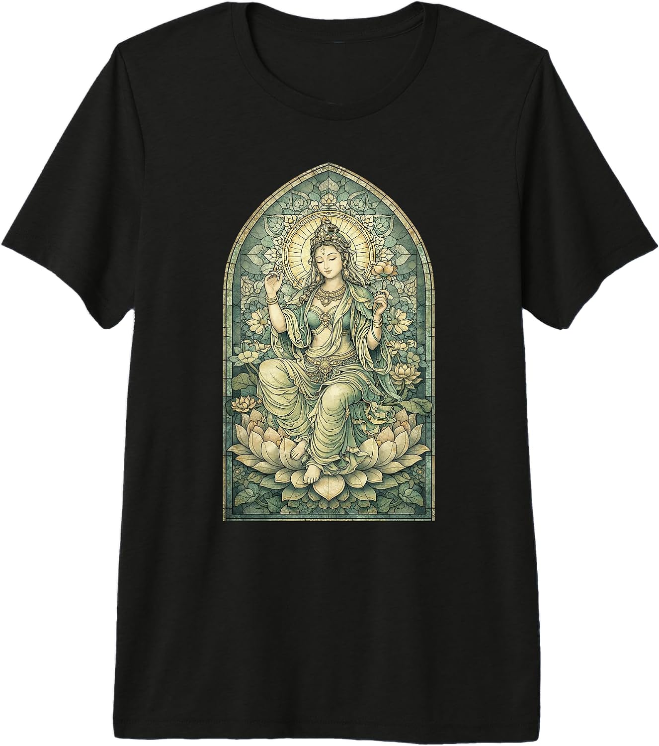 Vintage Tibetan Buddhism Gods Sacred Geometry - Adult & Kids T-Shirts, Sweatshirts & Hoodies apparel design preview 1