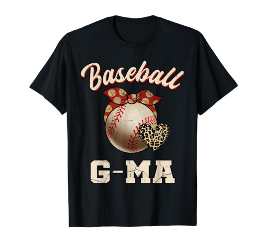 Baseball G Ma Bandana Leopard Heart T-Shirt - Minimalist Print for Adults - T-Shirt, Sweatshirt, Hoodie