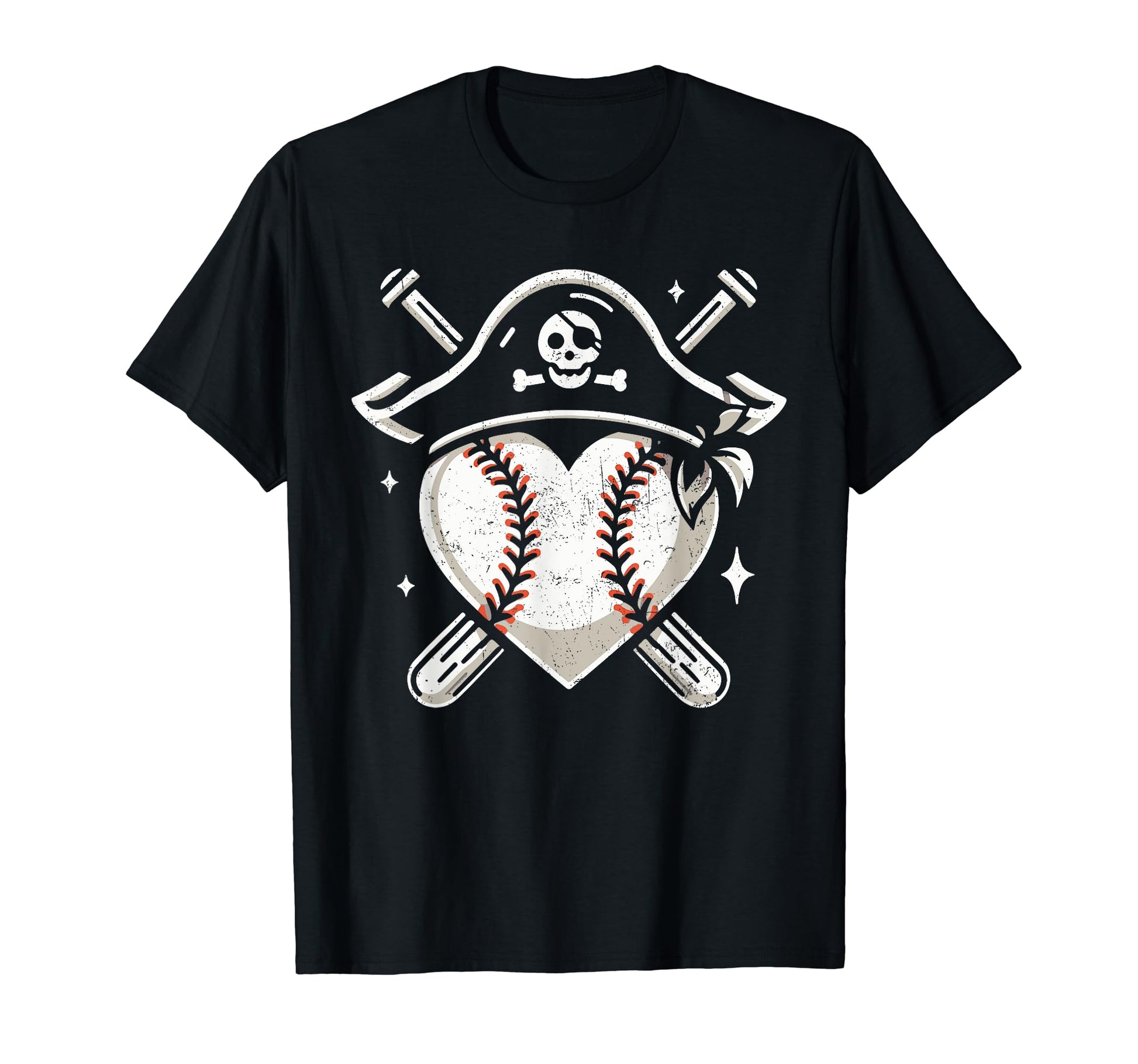Baseball Pirate Hat Buccaneer Baseball T-Shirt - Novelty Apparel Unisex - T-Shirt, Sweatshirt, Hoodie