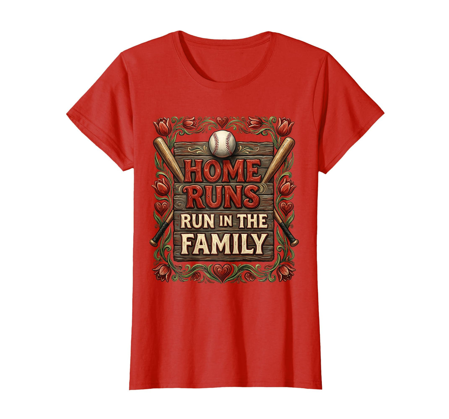 Home Runs Run Family Baseball Mom T-Shirt - Unique Graphic Men Women - T-Shirt, Sweatshirt, Hoodie