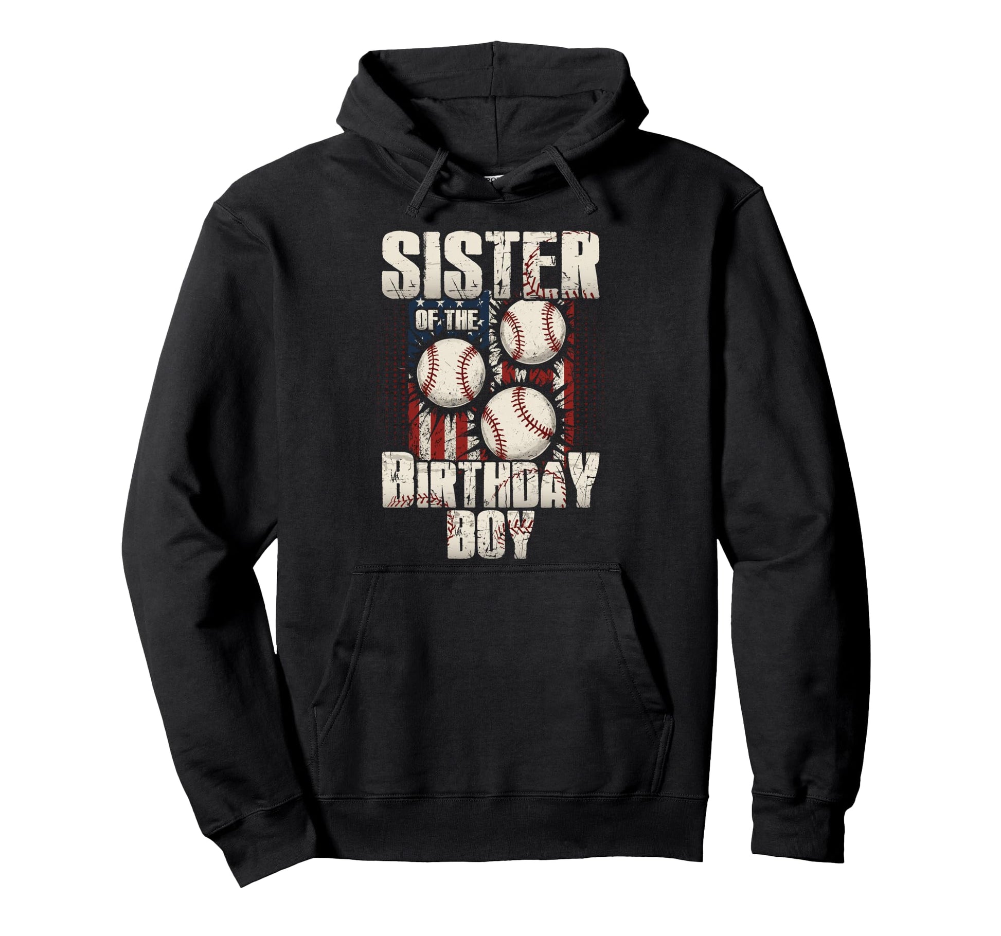 Sister Birthday Matching Baseball Hoodie - Novelty Apparel for Adults - T-Shirt, Sweatshirt, Hoodie