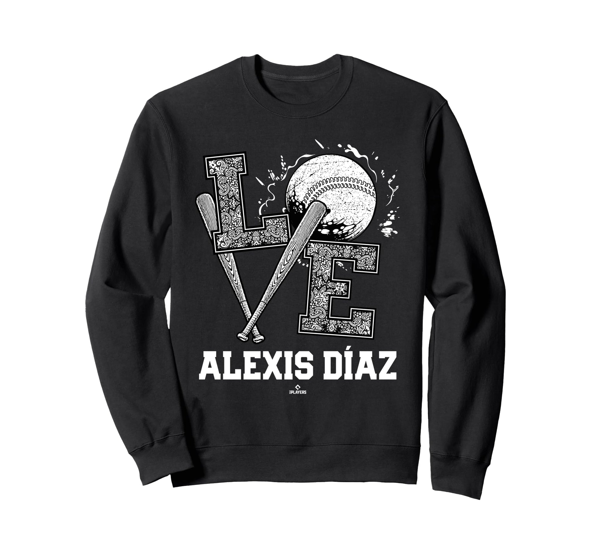 Distressed Baseball Love Alexis Sweatshirt - Aesthetic Graphic for Adults - T-Shirt, Sweatshirt, Hoodie