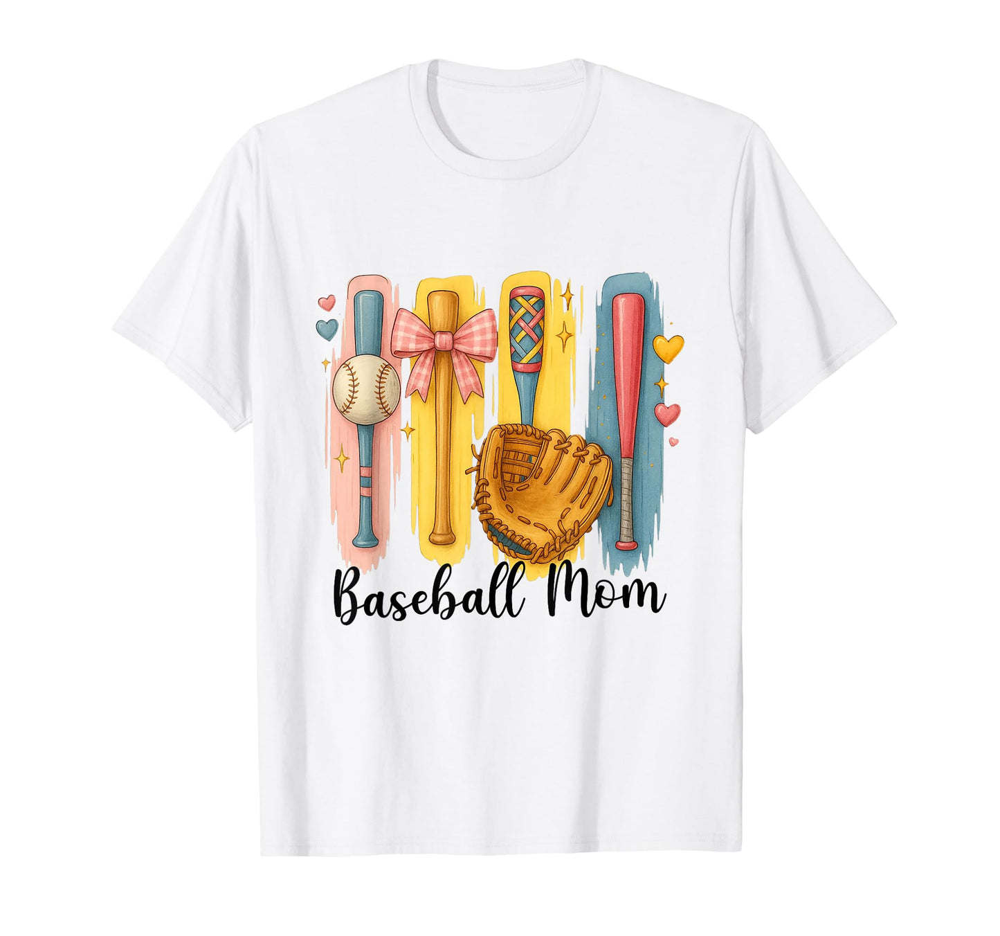 Baseball Mom Baseball Coquette T-Shirt - Casual Everyday Wear Men Women - T-Shirt, Sweatshirt, Hoodie