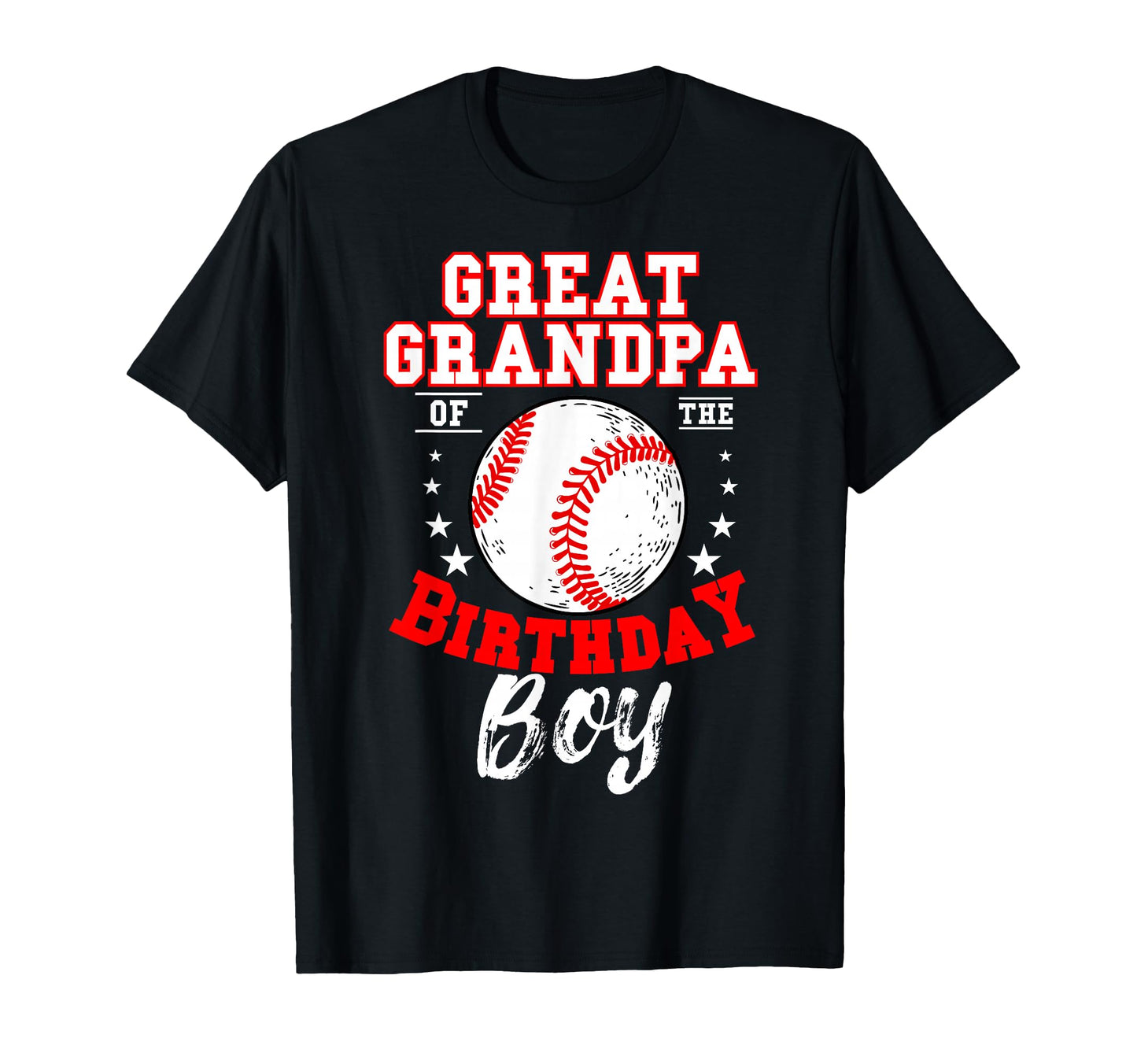 Great Grandpa Birthday Baseball T-Shirt - Custom Art Print for Adults - T-Shirt, Sweatshirt, Hoodie