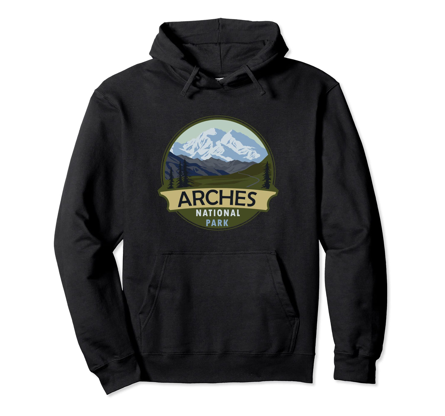 Arches National Park Mountain Hiking Hoodie - Trendy Graphic Unisex - T-Shirt, Sweatshirt, Hoodie