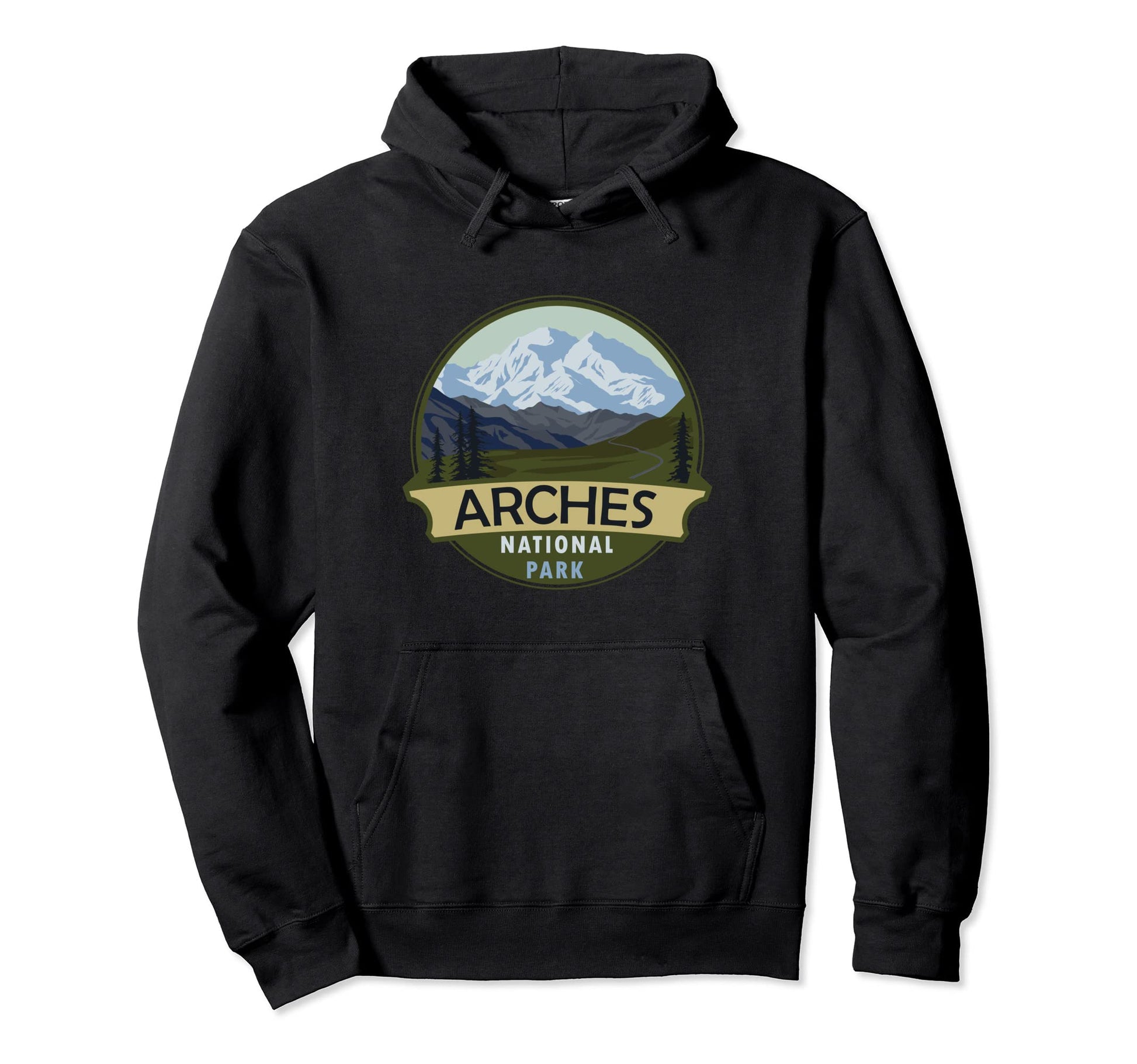 Arches National Park Mountain Hiking Hoodie - Trendy Graphic Unisex - T-Shirt, Sweatshirt, Hoodie
