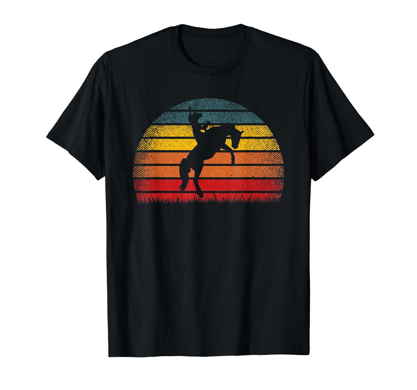 Western Cowboy Riding Horse Rodeo T-Shirt - Fun Novelty Design Unisex - T-Shirt, Sweatshirt, Hoodie
