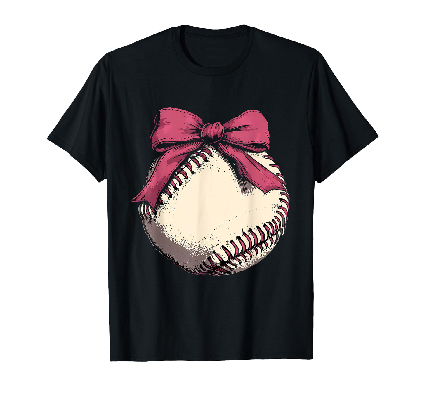 Baseball Coquette Bow Baseball Mom T-Shirt - Aesthetic Graphic for Adults - T-Shirt, Sweatshirt, Hoodie