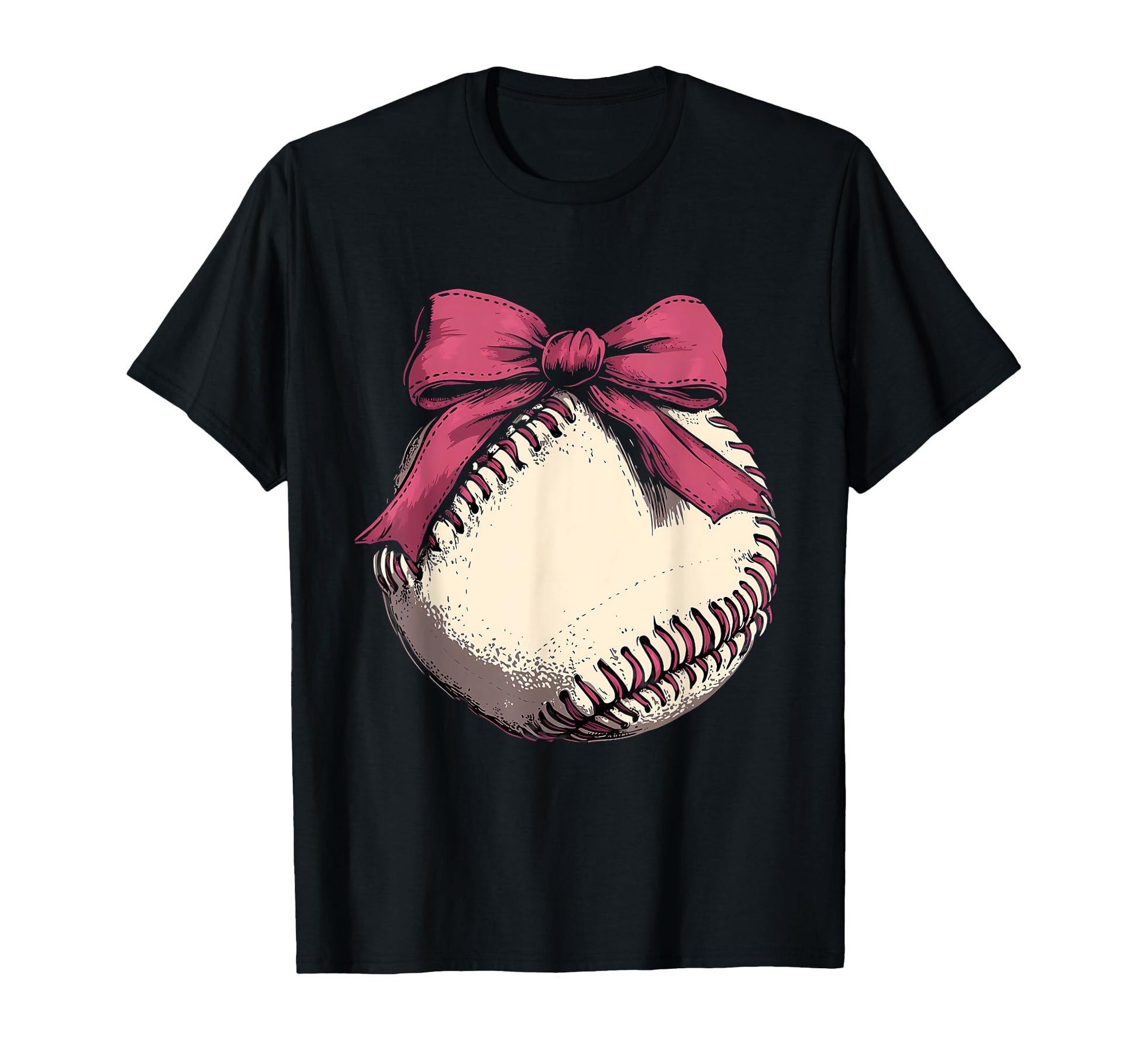 Baseball Coquette Bow Baseball Mom T-Shirt - Aesthetic Graphic for Adults - T-Shirt, Sweatshirt, Hoodie