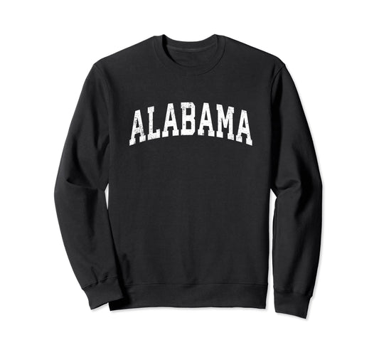 Alabama Varsity Sports Text Sweatshirt - Unique Graphic for Adults - T-Shirt, Sweatshirt, Hoodie