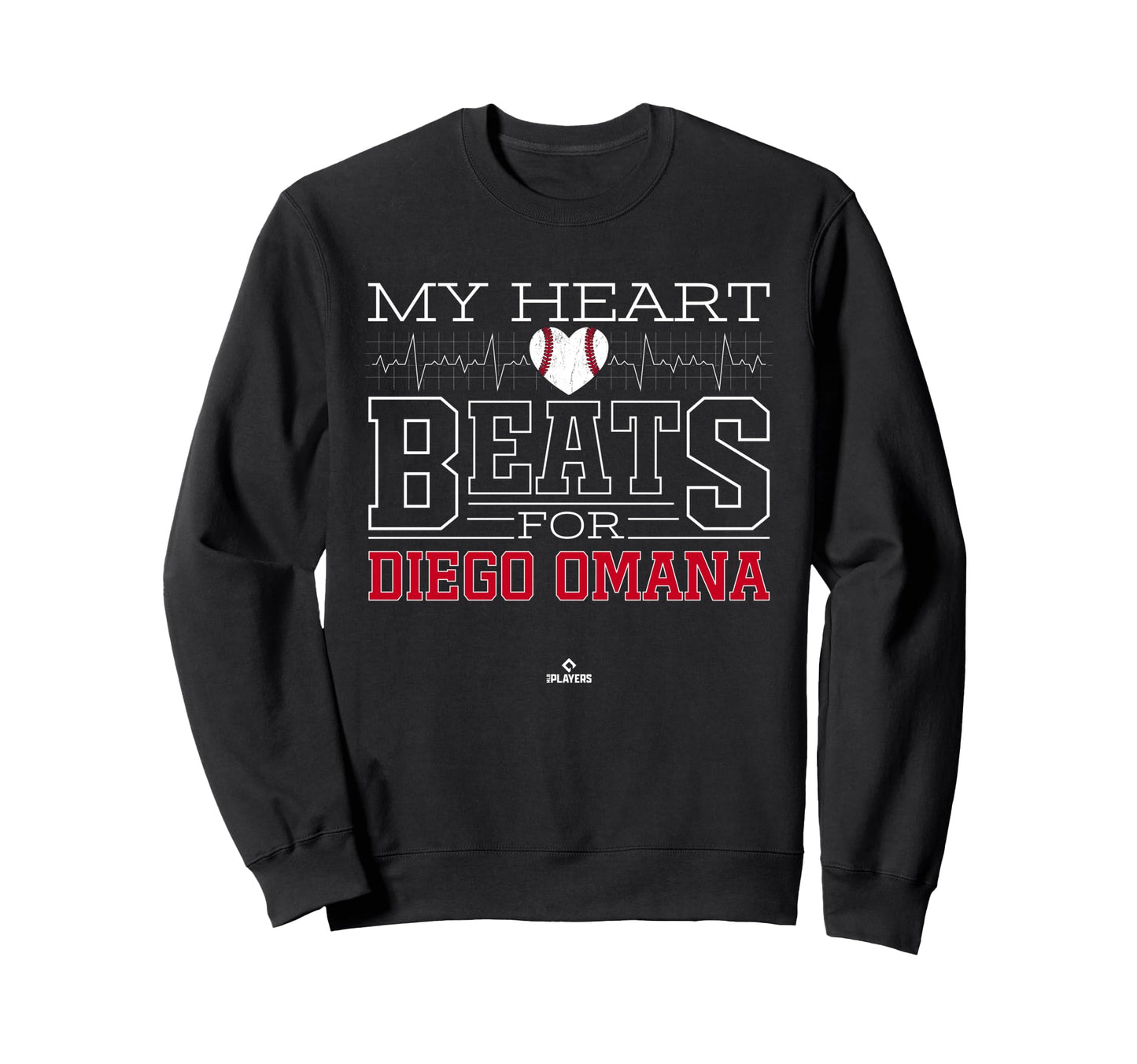 My Heart Beats Diego Omana Prospect Sweatshirt - Unique Graphic Men Women - T-Shirt, Sweatshirt, Hoodie