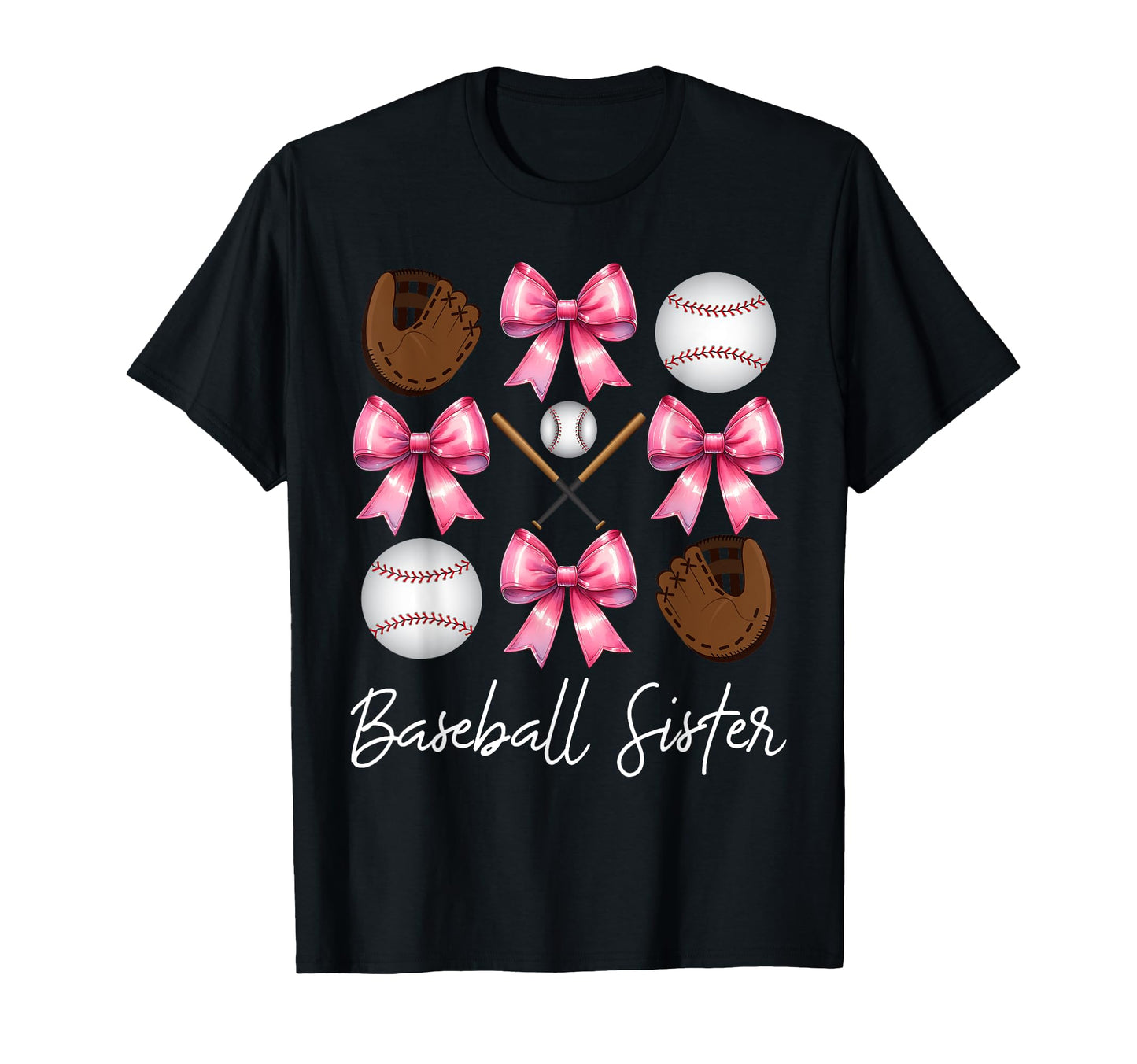 Baseball Sister Baseball Mom Mothers T-Shirt - Casual Everyday Wear Unisex - T-Shirt, Sweatshirt, Hoodie