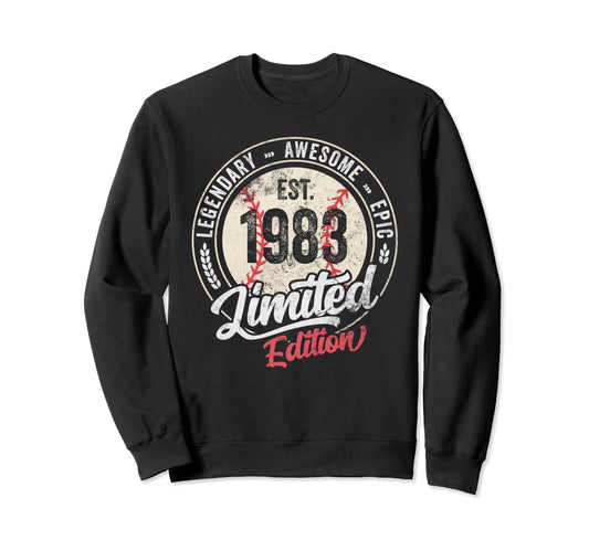 41 Years Old Bday 1983 41St Sweatshirt - Fun Novelty Design for Adults - T-Shirt, Sweatshirt, Hoodie