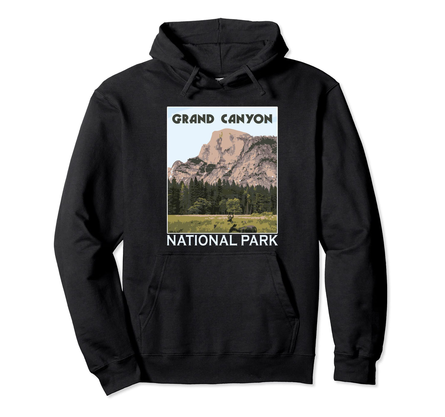 Grand Canyon National Park Hiking Hoodie - Minimalist Print Men Women - T-Shirt, Sweatshirt, Hoodie
