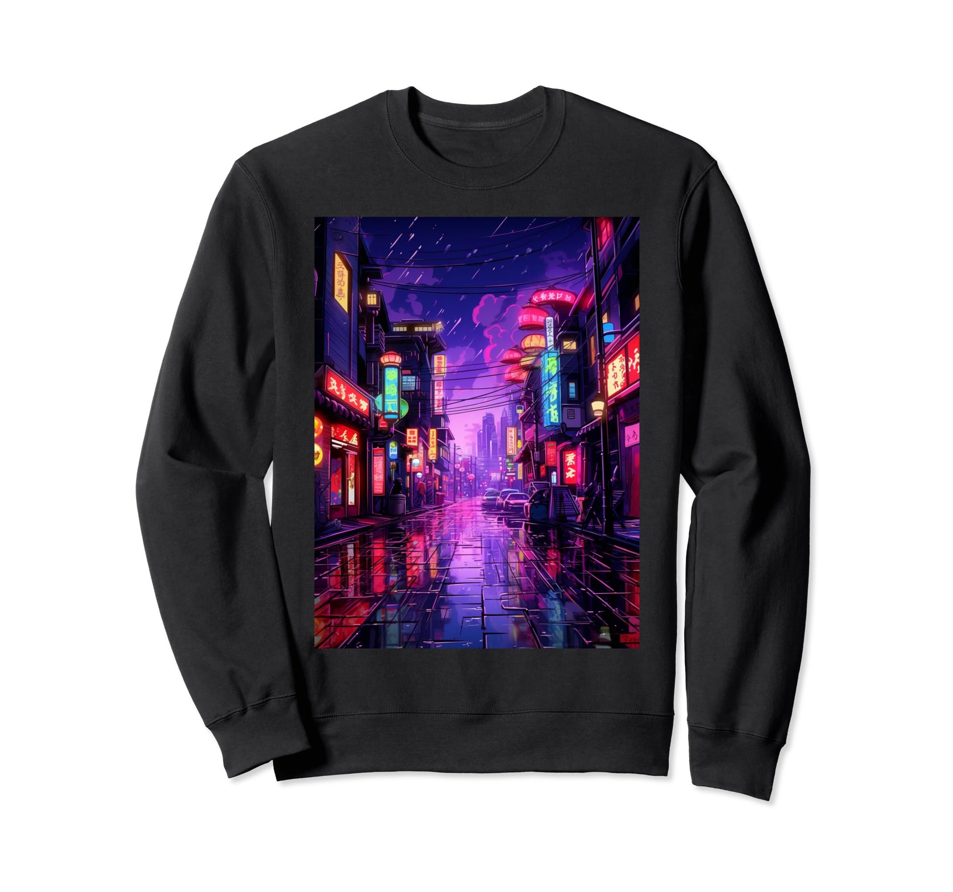 Japanese Vaporwave Streets Tokyo Sweatshirt - Minimalist Print Men Women - T-Shirt, Sweatshirt, Hoodie