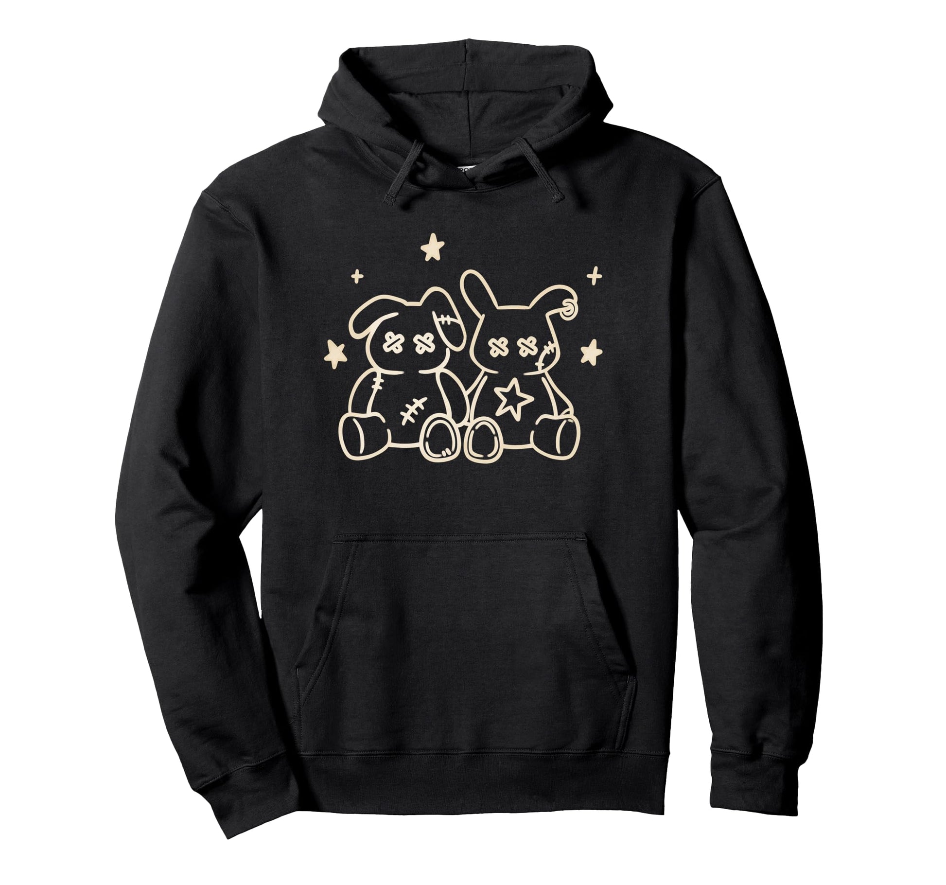 Y2K Harajuku Creepy Pastel Goth Hoodie - Fun Novelty Design for Adults - T-Shirt, Sweatshirt, Hoodie