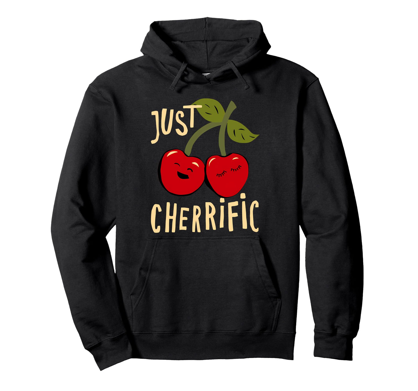 Just Cherrific Cherry Red Aesthetic Hoodie - Casual Everyday Wear Unisex - T-Shirt, Sweatshirt, Hoodie
