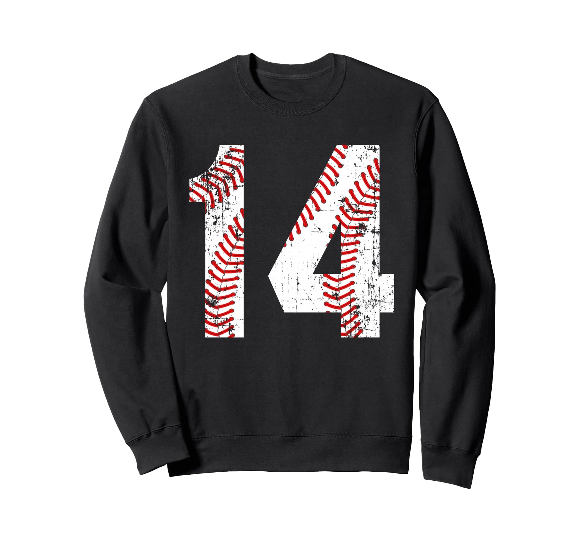 Baseball 14 Jersey Number Sweatshirt - Custom Art Print Men Women - T-Shirt, Sweatshirt, Hoodie