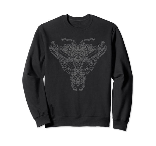 Aesthetic Y2K Fairy Wings Sweatshirt - Minimalist Print Men Women - T-Shirt, Sweatshirt, Hoodie