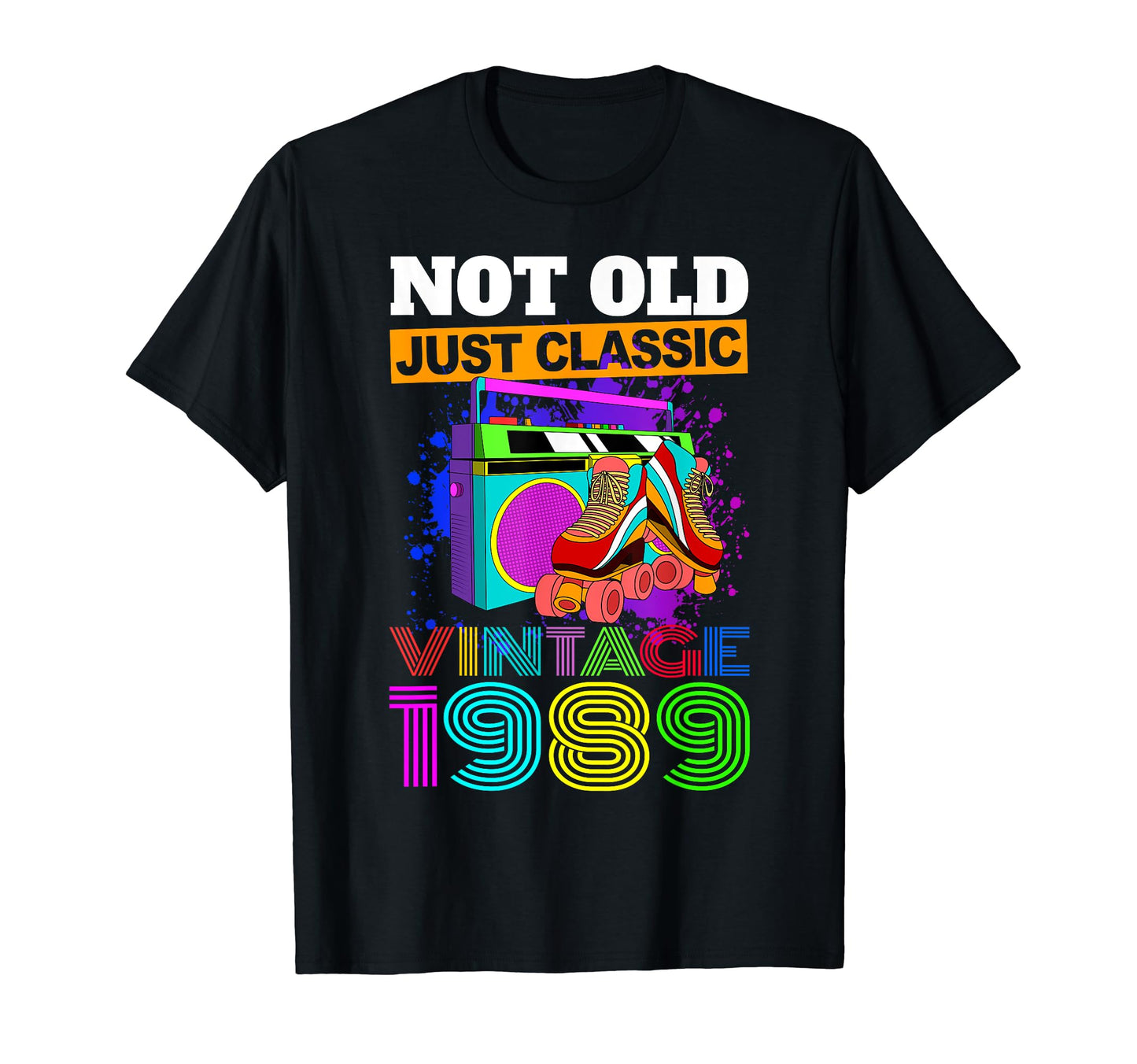 Rollerskates 1989 Roller Disco Skating T-Shirt - Trendy Graphic Men Women - T-Shirt, Sweatshirt, Hoodie