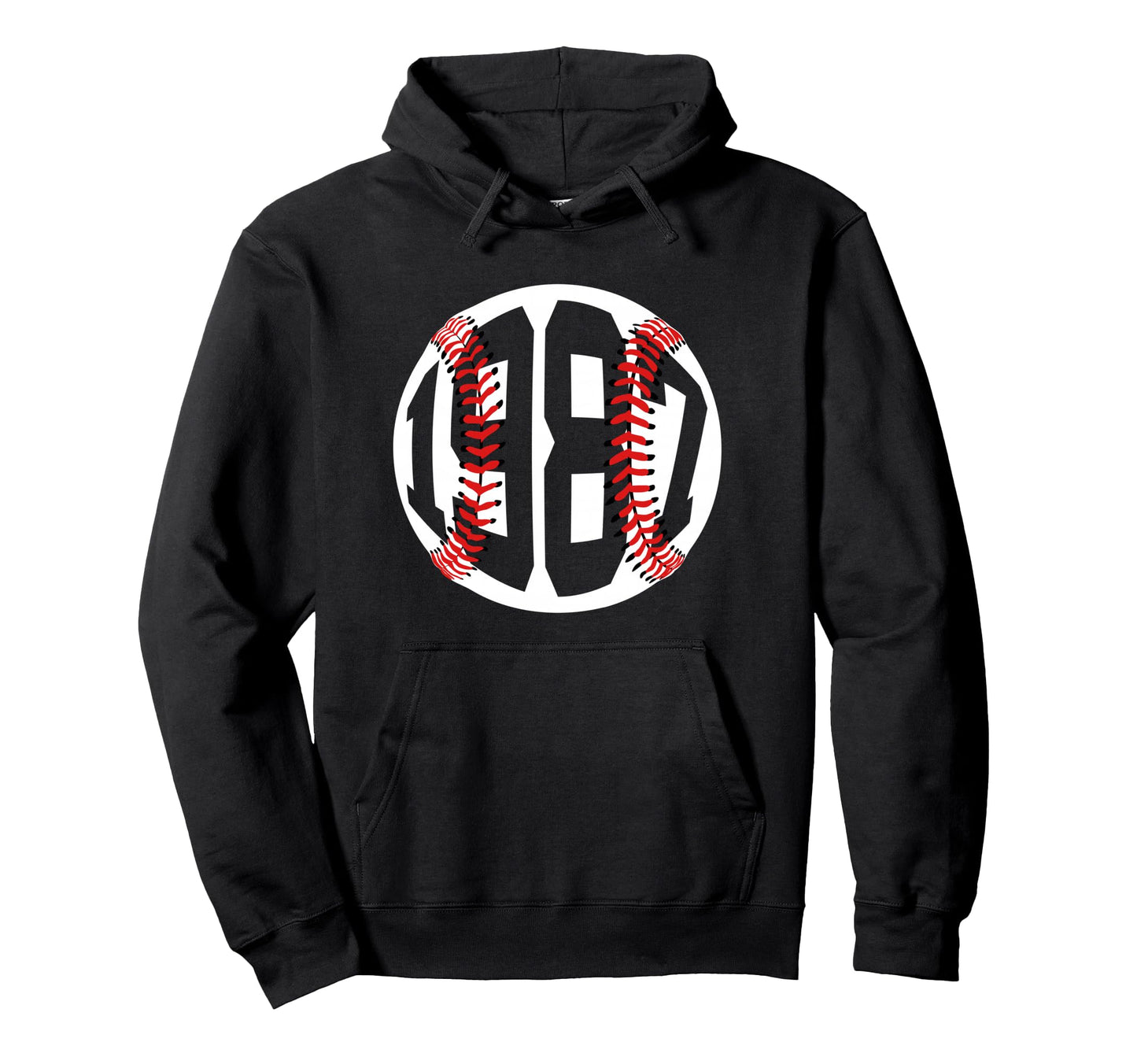 1987 Baseball 39Th Birthday Hoodie - Graphic Print for Adults - T-Shirt, Sweatshirt, Hoodie