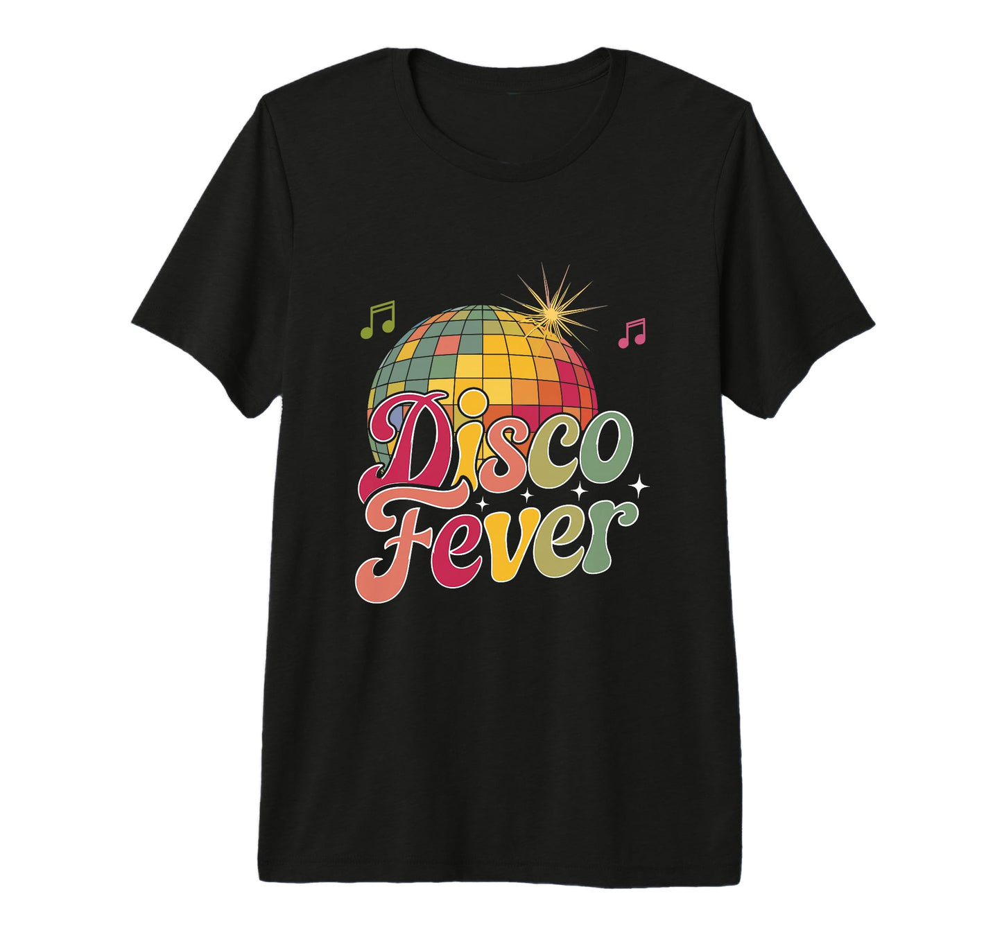 Disco Fever 70S Dancing Dance Music T-Shirt - Trendy Graphic for Adults - T-Shirt, Sweatshirt, Hoodie