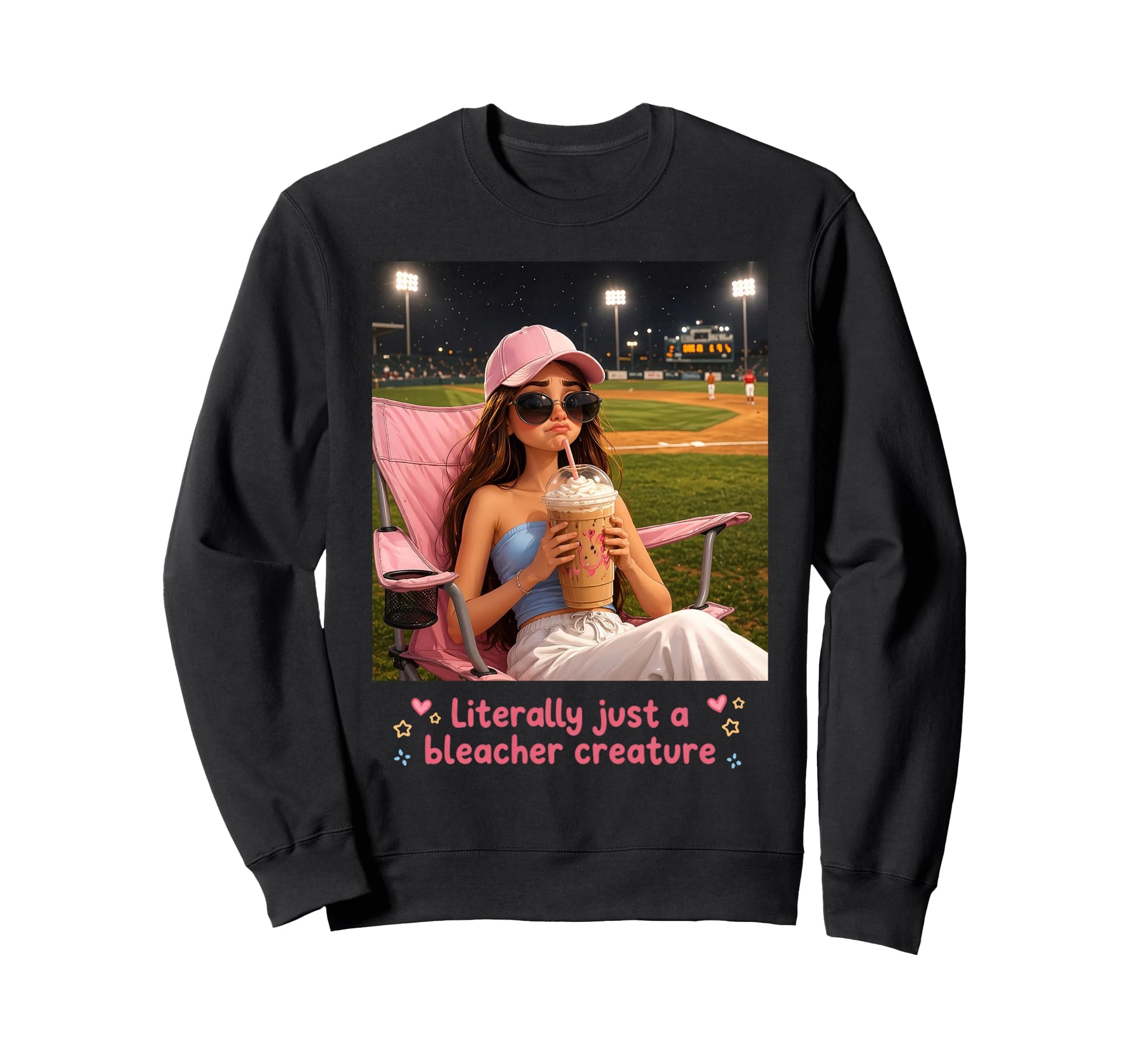 Literally Just Bleacher Creature Sweatshirt - Custom Art Print for Adults - T-Shirt, Sweatshirt, Hoodie