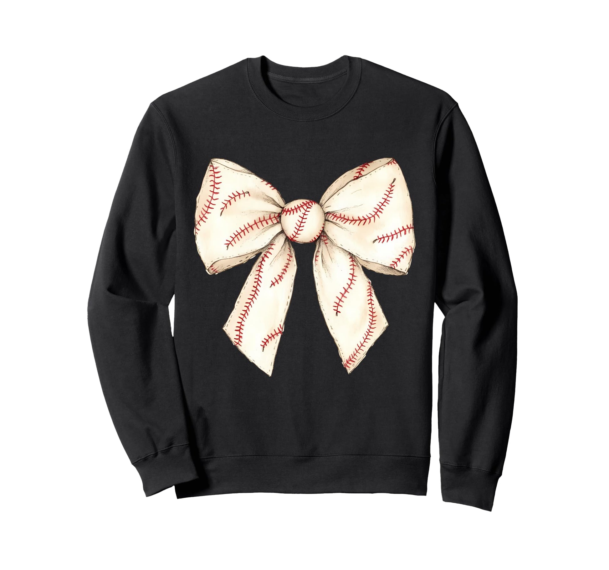 Baseball Coquette Bow Baseball Mom Sweatshirt - Graphic Print for Adults - T-Shirt, Sweatshirt, Hoodie